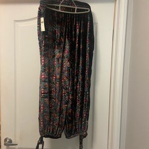 Anthropologie velvet pants